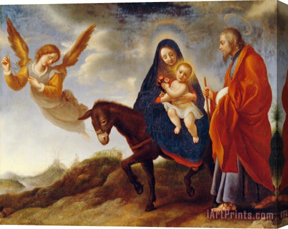 Carlo Dolci The Flight into Egypt Stretched Canvas Painting / Canvas Art