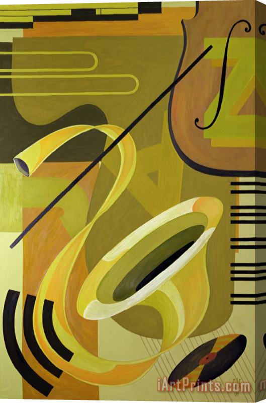 Carolyn Hubbard-Ford Jazz Stretched Canvas Print / Canvas Art
