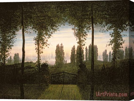 Caspar David Friedrich Remembrance of Johann Bremen Stretched Canvas Print / Canvas Art