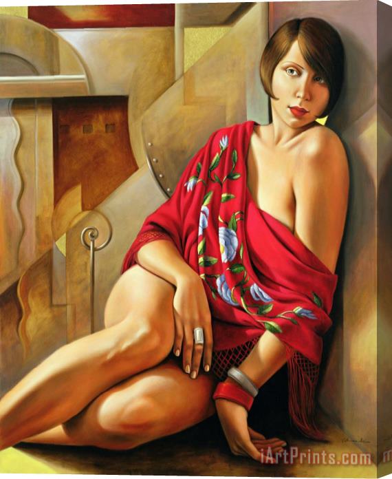 Catherine Abel Autumn Ruby Stretched Canvas Painting / Canvas Art