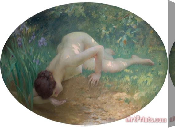 Charles Amable Lenoir The Bather Stretched Canvas Print / Canvas Art