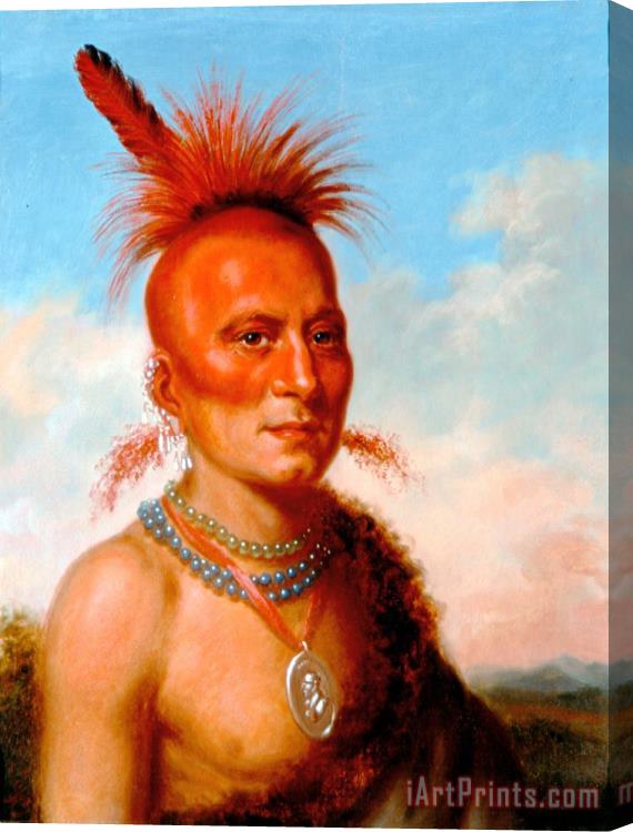 Charles Bird King Sharitarish (wicked Chief), Pawnee Stretched Canvas Painting / Canvas Art