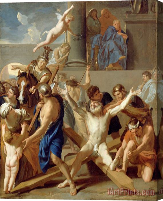 Charles Le Brun The Martyrdom of St. Andrew Stretched Canvas Painting / Canvas Art