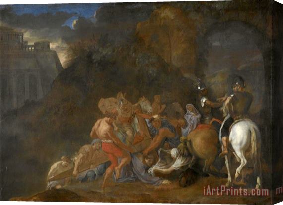 Charles Le Brun The Road to Calvary Stretched Canvas Print / Canvas Art