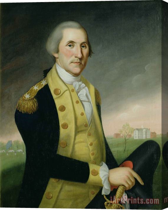 Charles P Polk George Washington at Princeton Stretched Canvas Print / Canvas Art