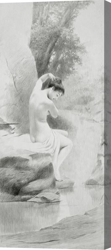 Charles Prosper Sainton A Nymph Stretched Canvas Print / Canvas Art