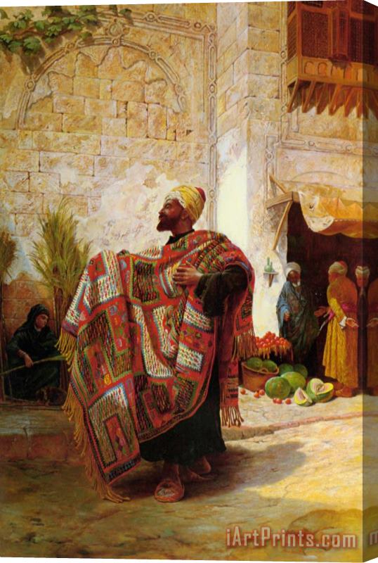 Charles Robertson The Carpet Seller Stretched Canvas Print / Canvas Art
