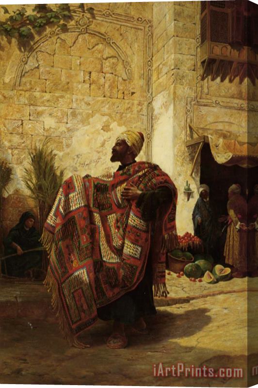 Charles Robertson The Carpet Seller Stretched Canvas Print / Canvas Art