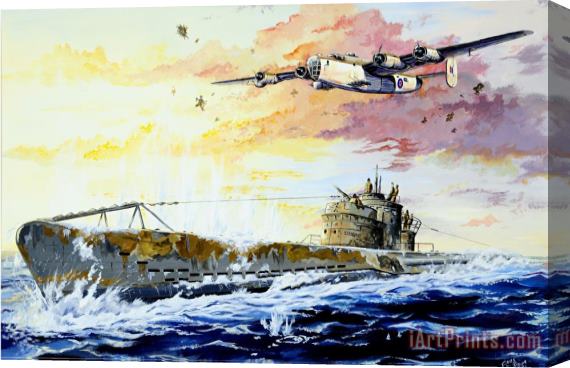 Charles Taylor Defending the Coast Stretched Canvas Painting / Canvas Art