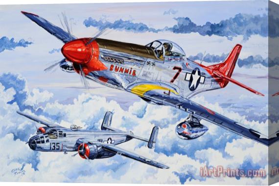 Charles Taylor Tuskegee Airman Stretched Canvas Print / Canvas Art