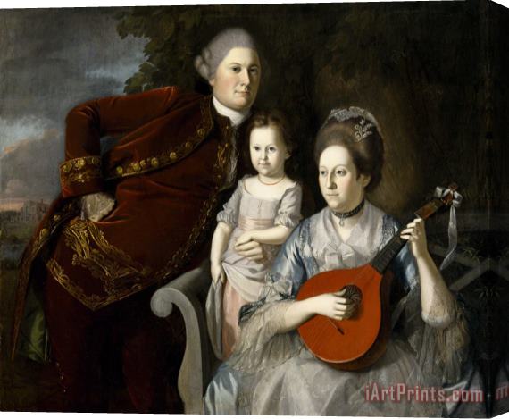Charles Willson Peale Portrait of The Edward Lloyd Family Stretched Canvas Print / Canvas Art
