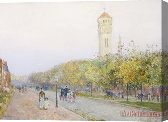 Childe Hassam Commonwealth Avenue, Boston Stretched Canvas Painting / Canvas Art