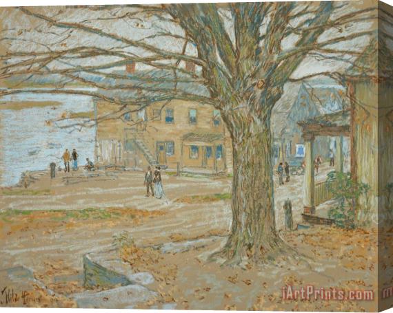 Childe Hassam Cos Cob in November Stretched Canvas Print / Canvas Art