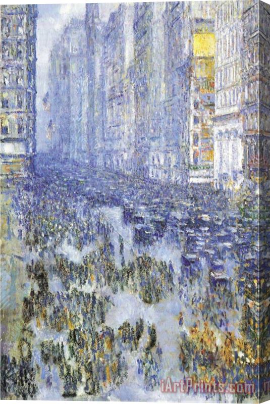 Childe Hassam Fifth Avenue Stretched Canvas Print / Canvas Art