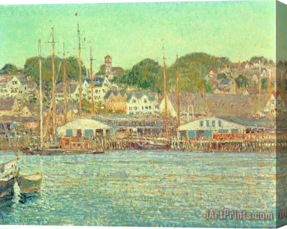Childe Hassam Gloucester Harbor Stretched Canvas Print / Canvas Art