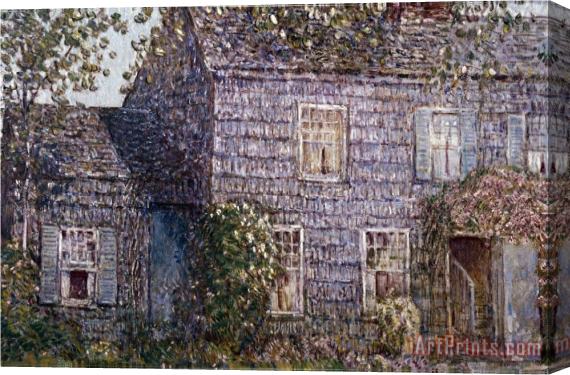 Childe Hassam Hutchison House Easthampton Long Island Stretched Canvas Print / Canvas Art
