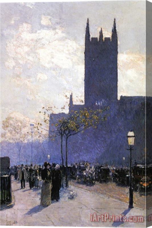 Childe Hassam Lower Fifth Avenue Stretched Canvas Painting / Canvas Art