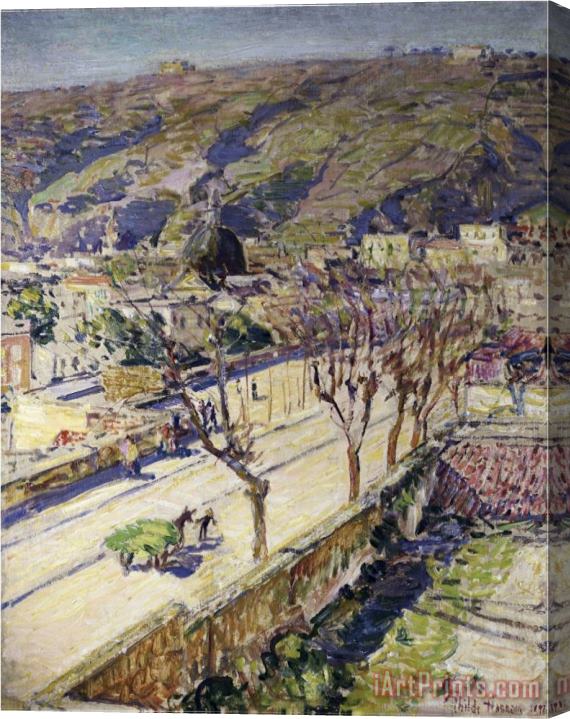 Childe Hassam Posillipo Italy Stretched Canvas Painting / Canvas Art