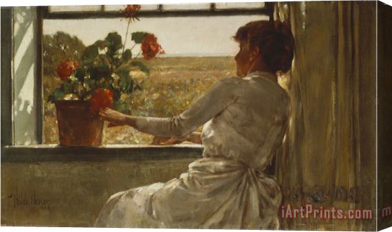 Childe Hassam Summer Evening 1886 Stretched Canvas Print / Canvas Art