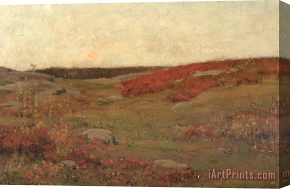 Childe Hassam Sunrise in Autumn Stretched Canvas Painting / Canvas Art