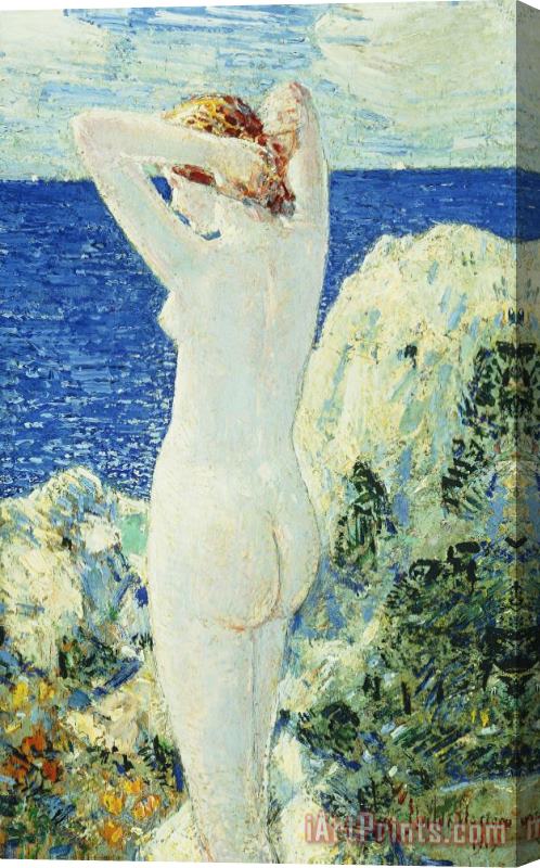 Childe Hassam The Bather Stretched Canvas Print / Canvas Art
