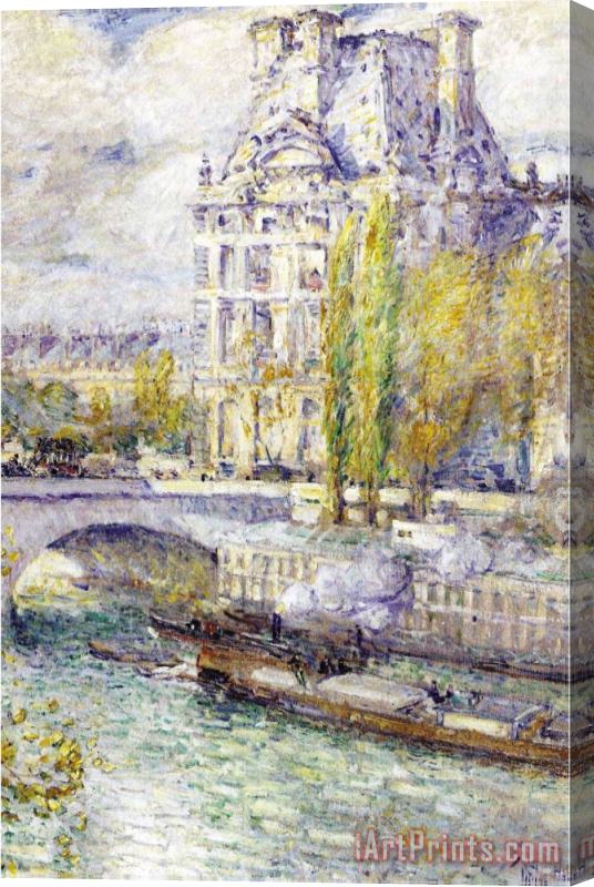 Childe Hassam The Louvre on Port Royal Stretched Canvas Print / Canvas Art