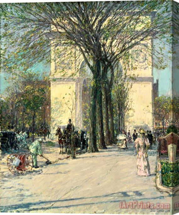 Childe Hassam Washington Arch, Spring Stretched Canvas Print / Canvas Art
