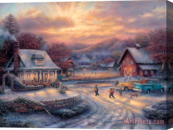 Chuck Pinson Country Holidays Stretched Canvas Print / Canvas Art