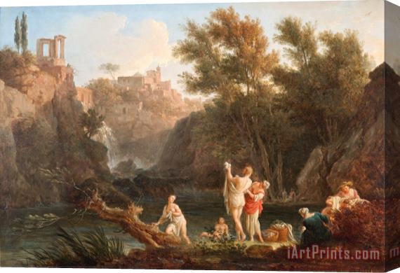Claude Joseph Vernet The Four Times of Day Evening Stretched Canvas Painting / Canvas Art