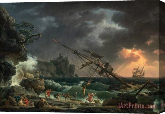 Claude Joseph Vernet The Shipwreck, 1772 Stretched Canvas Print / Canvas Art