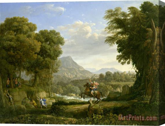 Claude Lorrain Saint George And The Dragon Stretched Canvas Print / Canvas Art