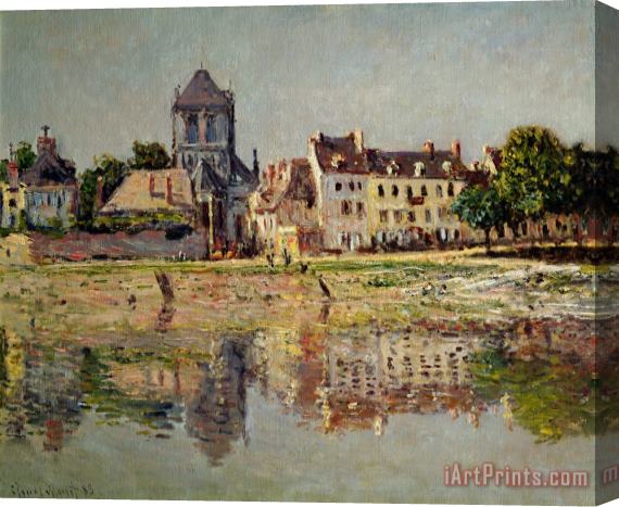 Claude Monet By the River at Vernon Stretched Canvas Painting / Canvas Art
