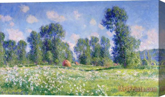 Claude Monet Effect of Spring at Giverny Stretched Canvas Print / Canvas Art