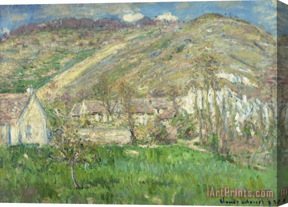 Claude Monet Hamlet In The Cliffs Near Giverny Stretched Canvas Print / Canvas Art