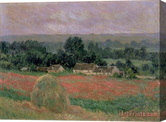 Claude Monet Haystack at Giverny Stretched Canvas Painting / Canvas Art