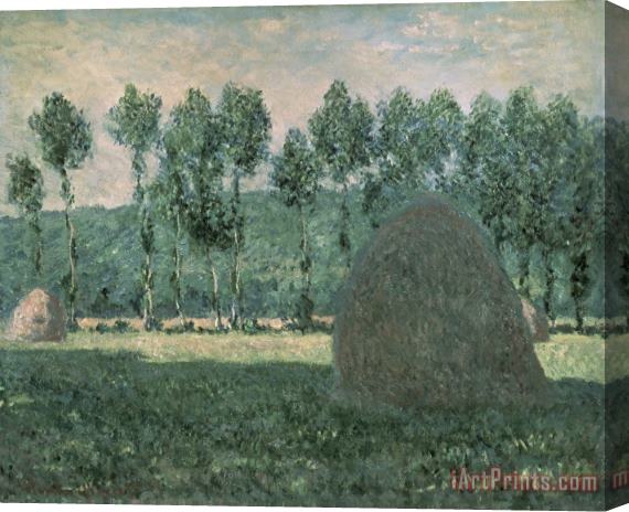 Claude Monet Haystacks near Giverny Stretched Canvas Print / Canvas Art
