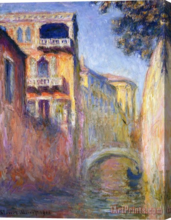 Claude Monet Le Rio De La Salute Stretched Canvas Print / Canvas Art