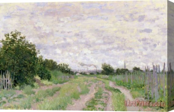 Claude Monet Path through the Vines at Argenteuil Stretched Canvas Print / Canvas Art