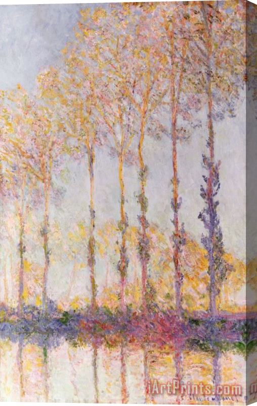 Claude Monet Poplars on the Banks of the Epte Stretched Canvas Painting / Canvas Art