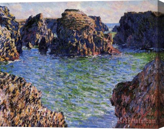 Claude Monet Port Goulphar Belle Ile Brittany Stretched Canvas Painting / Canvas Art