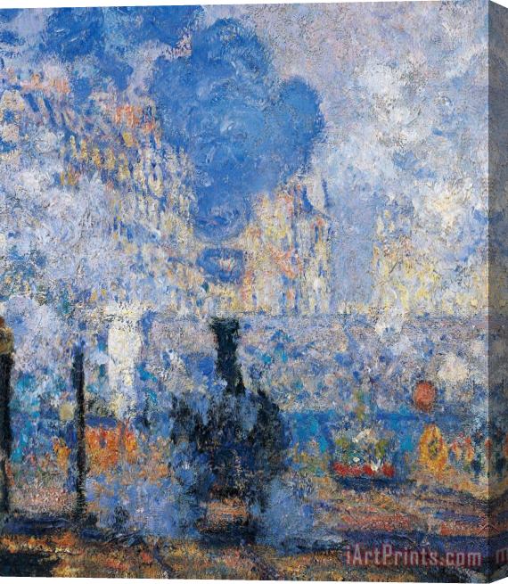 Claude Monet Saint Lazare Station Stretched Canvas Print / Canvas Art