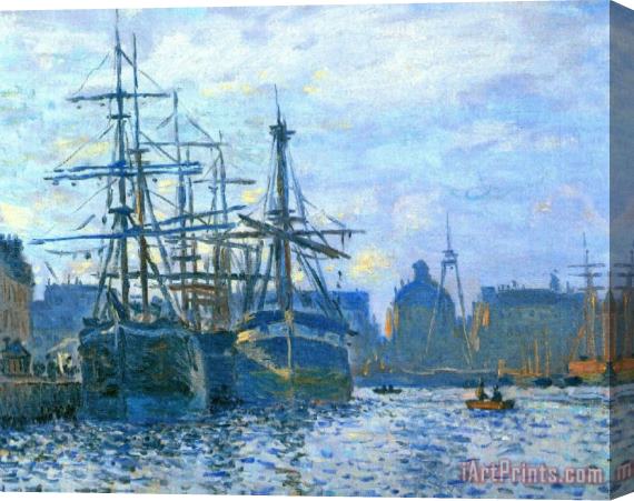 Claude Monet Ship Sea Sky Sailboats Stretched Canvas Painting / Canvas Art