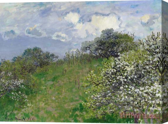 Claude Monet Spring Stretched Canvas Painting / Canvas Art