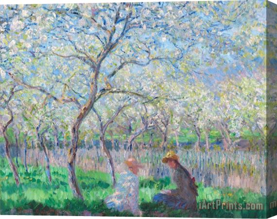 Claude Monet Springtime Stretched Canvas Print / Canvas Art