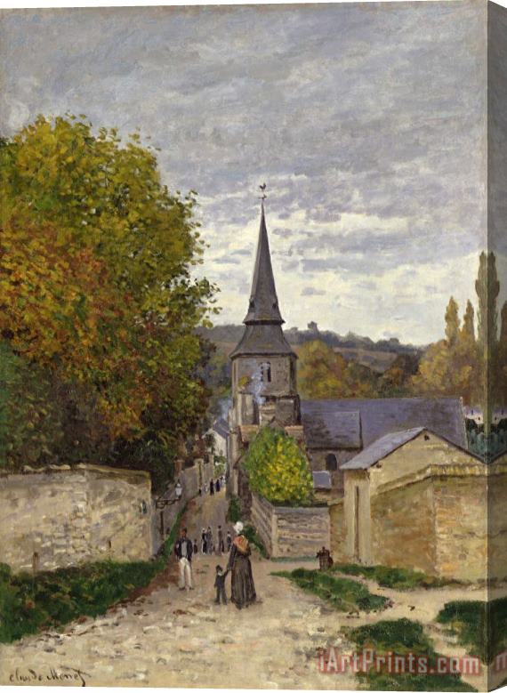 Claude Monet Street in Sainte Adresse Stretched Canvas Painting / Canvas Art