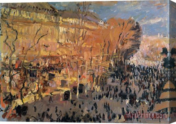Claude Monet Study For The Boulevard Des Capucines Stretched Canvas Painting / Canvas Art