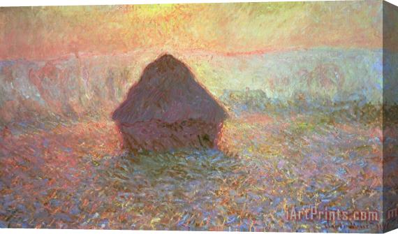Claude Monet Sun in the Mist Stretched Canvas Painting / Canvas Art