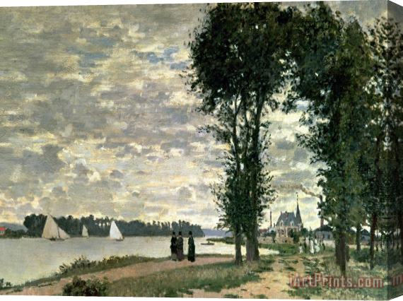 Claude Monet The Banks of the Seine at Argenteuil Stretched Canvas Print / Canvas Art