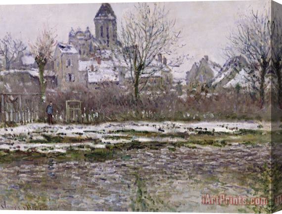 Claude Monet The Church at Vetheuil under Snow Stretched Canvas Print / Canvas Art
