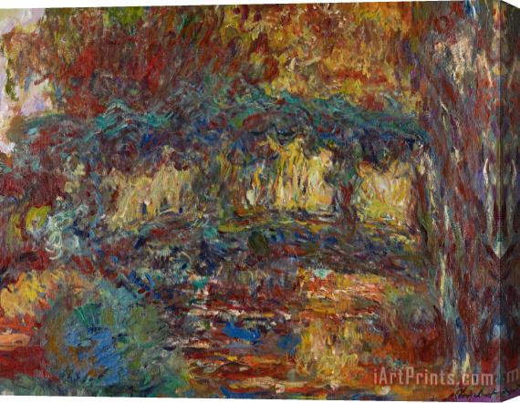 Claude Monet The Japanese Bridge Stretched Canvas Print / Canvas Art